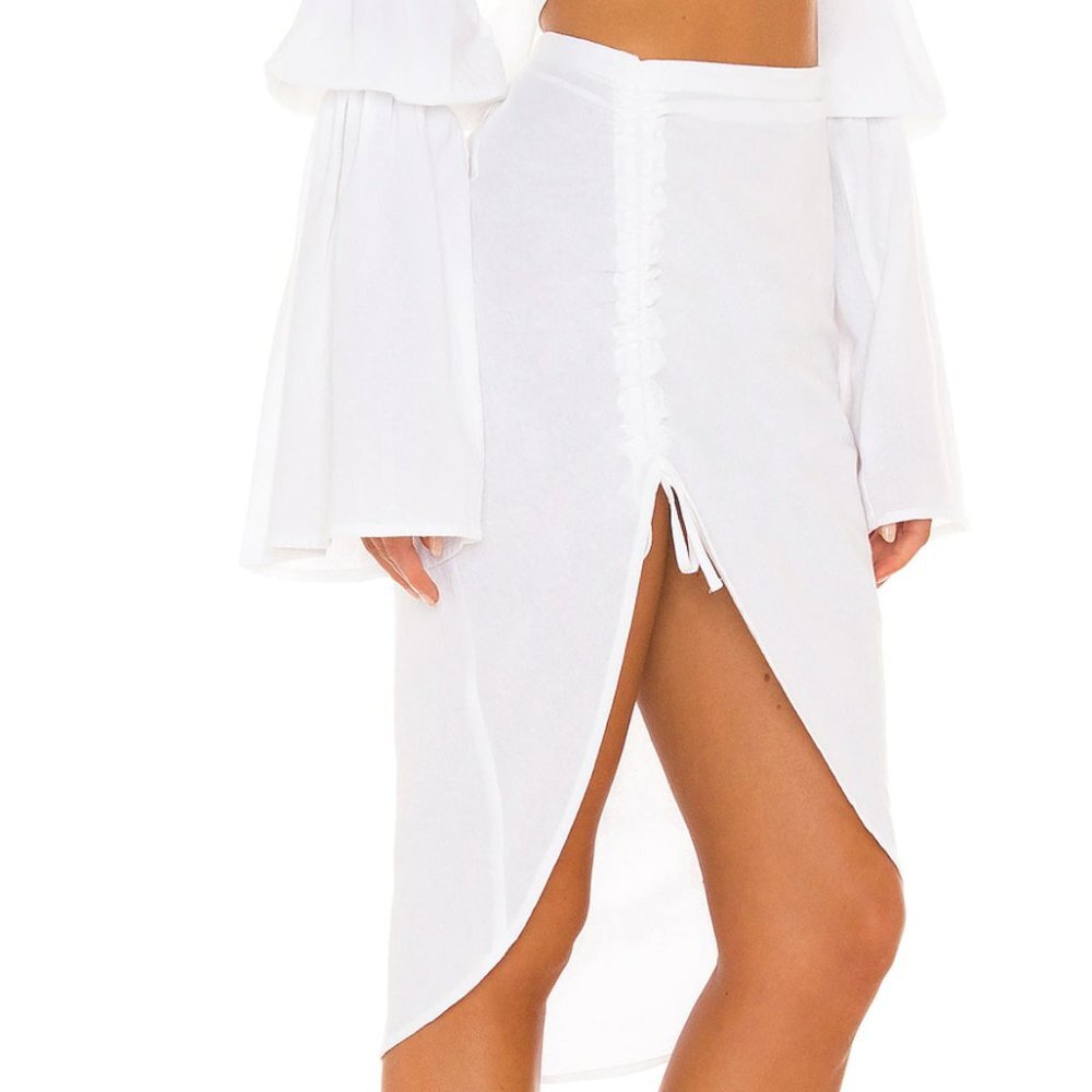 Bananhot X REVOLVE Ruched Midi Skirt - Picture 2 of 3